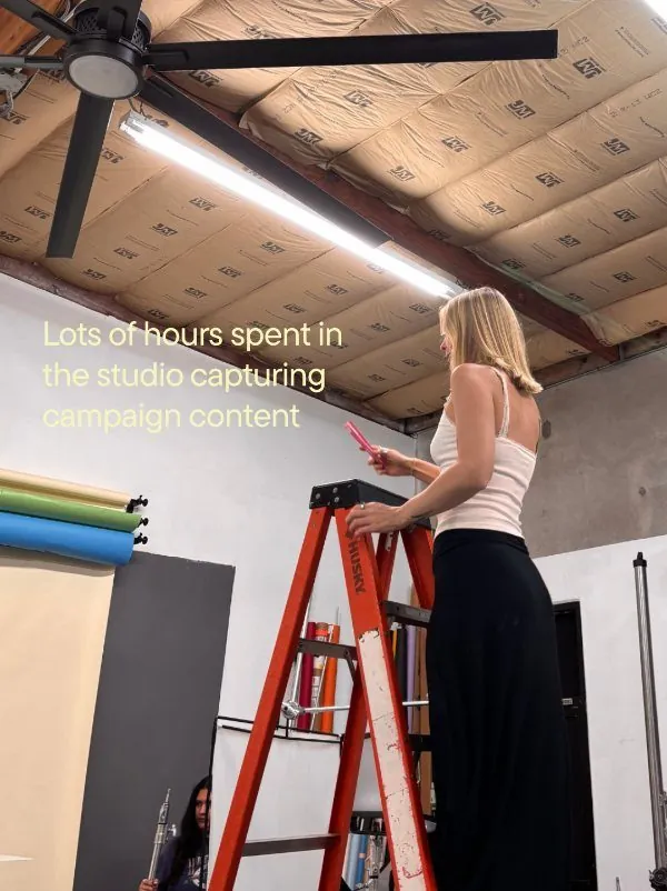 Inside the camera roll carousel, frame 4