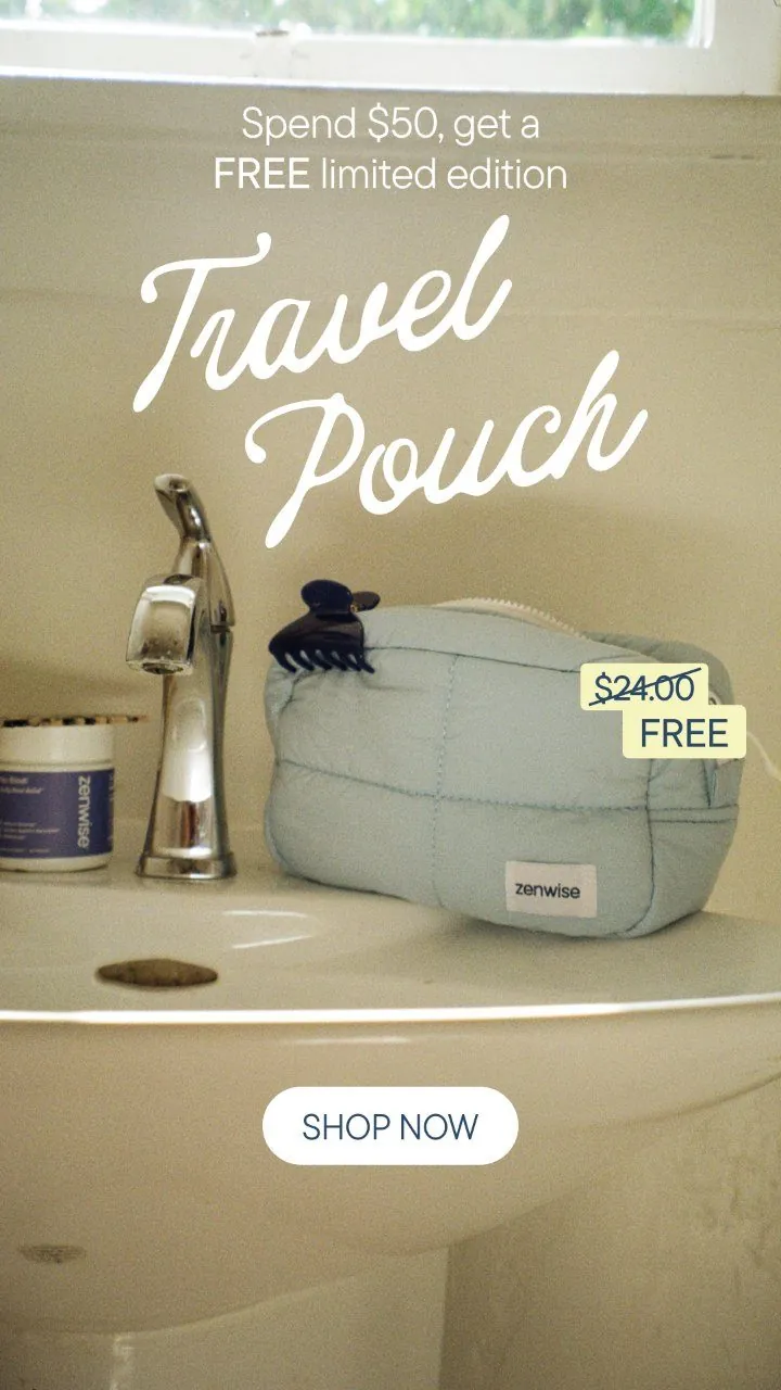 Spend $50, get a free travel pouch
